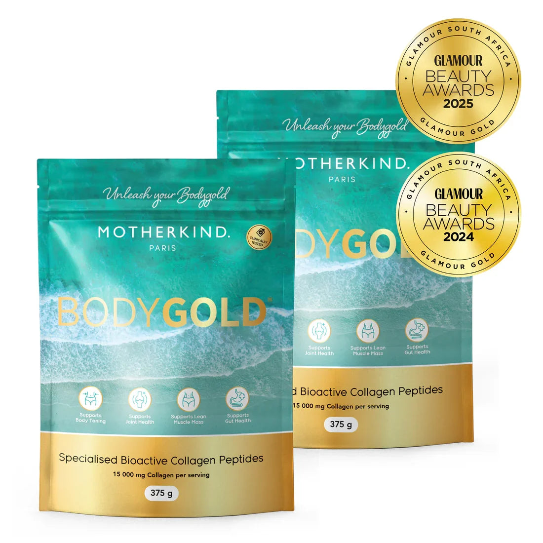 BODYGOLD COLLAGEN PEPTIDES SUPPORT 2 X 375G