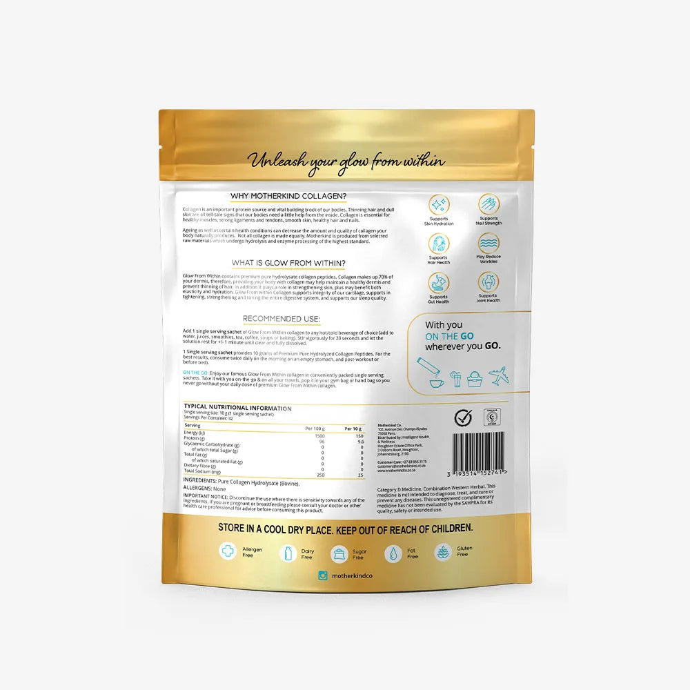 GLOW FROM WITHIN COLLAGEN SINGLE SERVINGS