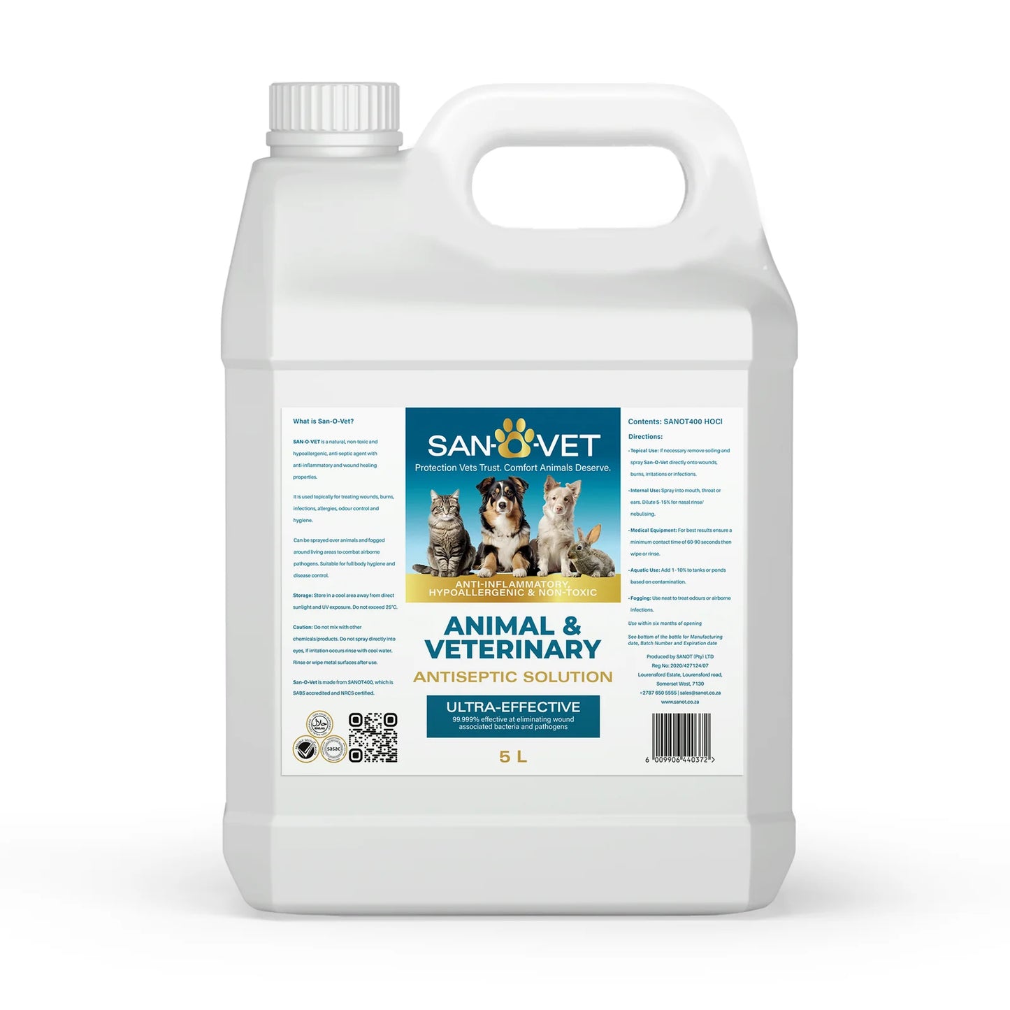 SAN-O-VET ANIMAL & VETERINARY ANTI-SEPTIC